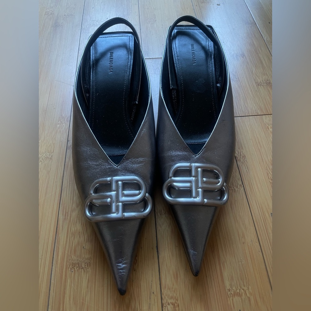 Balenciaga Metallic Mule